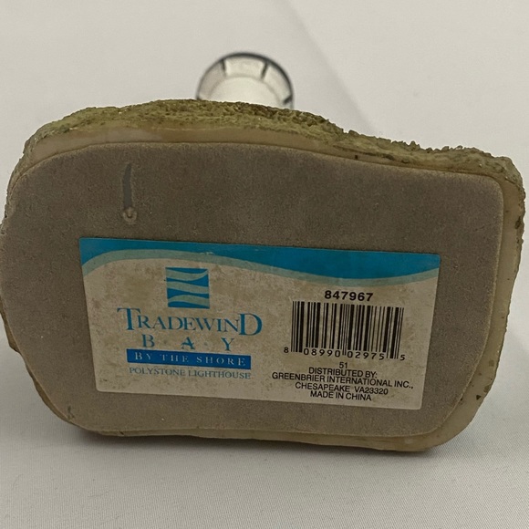 Tradewind Bay By the Shore Polystone White Lighthouse with Attached House - Picture 2 of 11